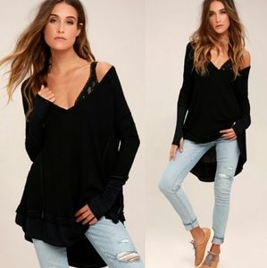 Free People Boho Thermal Thumbholes Tunic Medium